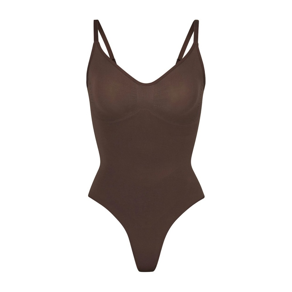 SKIMS Cocoa Thong Bodysuit